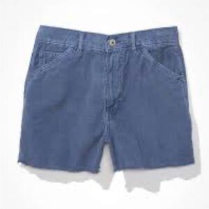 American Eagle Outfitters Smoky Blue‎ Gray boyfriend Corduroy shorts size 10 NWT